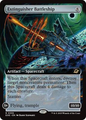 Extinguisher Battleship (Extended Art) card from Edge of Eternities