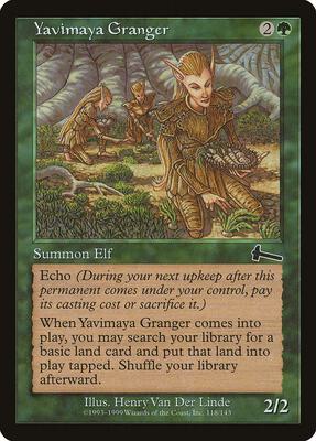 Yavimaya Granger card from Urza's Legacy