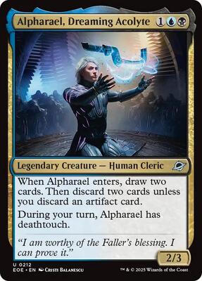 Alpharael, Dreaming Acolyte card from Edge of Eternities