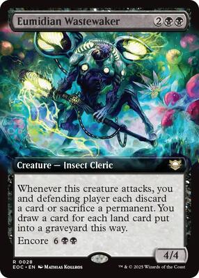 Eumidian Wastewaker (Extended Art) card from Commander: Edge of Eternities