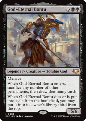 God-Eternal Bontu card from Commander: Edge of Eternities
