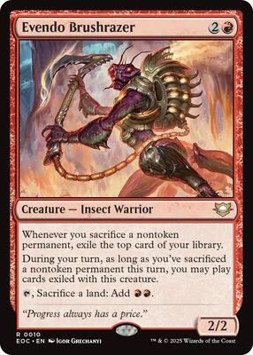 Evendo Brushrazer card from Commander: Edge of Eternities