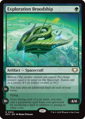 Exploration Broodship card from Commander: Edge of Eternities