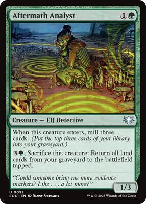 Aftermath Analyst card from Commander: Edge of Eternities