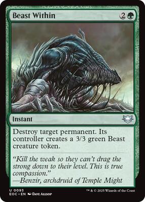 Beast Within card from Commander: Edge of Eternities