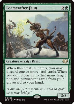Loamcrafter Faun card from Commander: Edge of Eternities