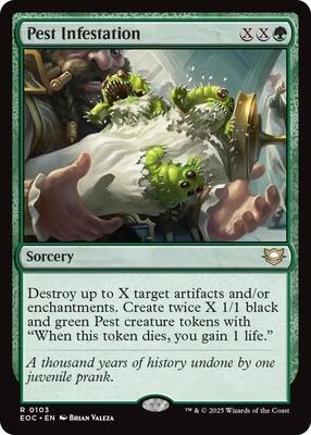 Pest Infestation card from Commander: Edge of Eternities