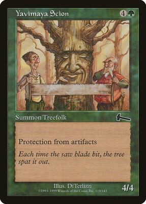 Yavimaya Scion card from Urza's Legacy