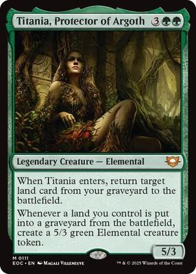 Titania, Protector of Argoth card from Commander: Edge of Eternities