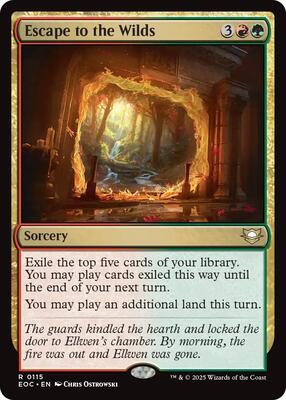Escape to the Wilds card from Commander: Edge of Eternities