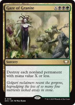Gaze of Granite card from Commander: Edge of Eternities