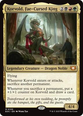 Korvold, Fae-Cursed King card from Commander: Edge of Eternities