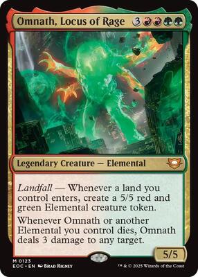 Omnath, Locus of Rage card from Commander: Edge of Eternities