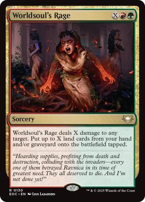 Worldsoul's Rage card from Commander: Edge of Eternities