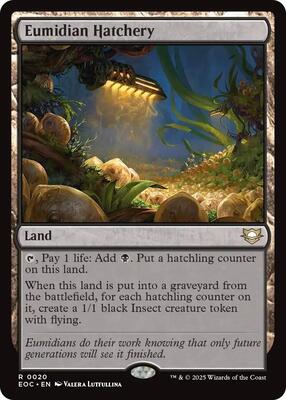 Eumidian Hatchery card from Commander: Edge of Eternities