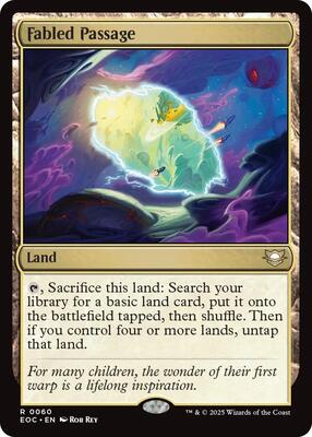 Fabled Passage card from Commander: Edge of Eternities