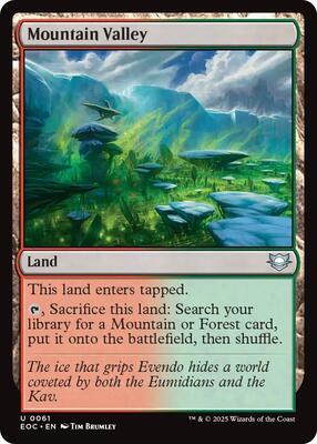 Mountain Valley card from Commander: Edge of Eternities
