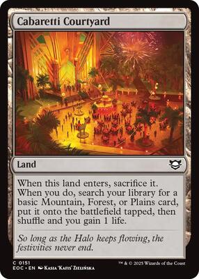 Cabaretti Courtyard card from Commander: Edge of Eternities
