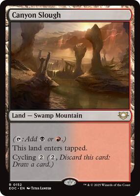 Canyon Slough card from Commander: Edge of Eternities