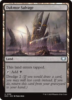 Dakmor Salvage card from Commander: Edge of Eternities