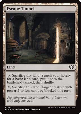 Escape Tunnel card from Commander: Edge of Eternities