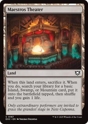 Maestros Theater card from Commander: Edge of Eternities