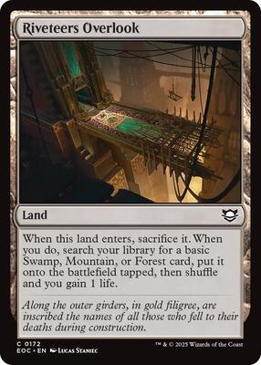 Riveteers Overlook card from Commander: Edge of Eternities