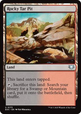 Rocky Tar Pit card from Commander: Edge of Eternities