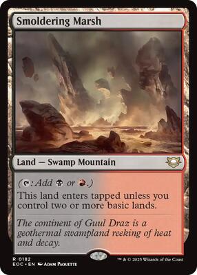 Smoldering Marsh card from Commander: Edge of Eternities