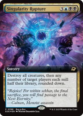 Singularity Rupture (Extended Art) card from Buy-A-Box Promos