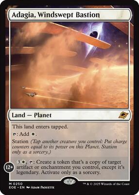 Adagia, Windswept Bastion card from Edge of Eternities