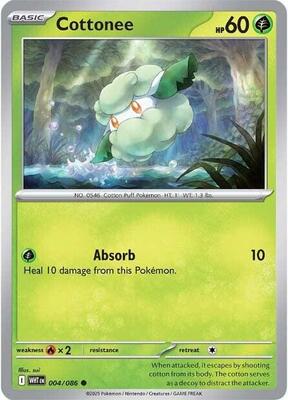 Cottonee card from SV: White Flare
