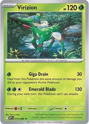 Virizion card from SV: White Flare