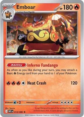 Emboar card from SV: White Flare