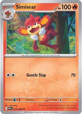 Simisear card from SV: White Flare
