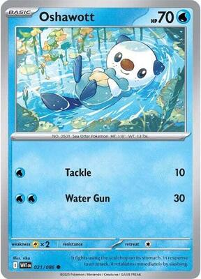 Oshawott card from SV: White Flare