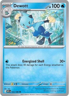 Dewott card from SV: White Flare