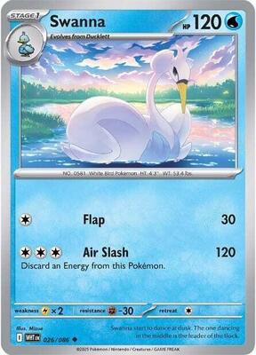 Swanna card from SV: White Flare