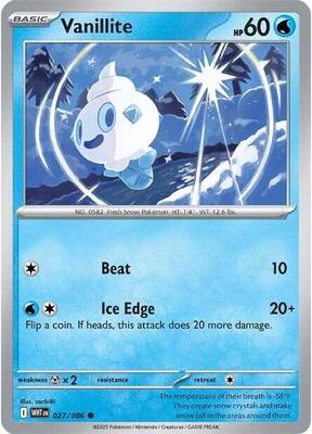 Vanillite card from SV: White Flare