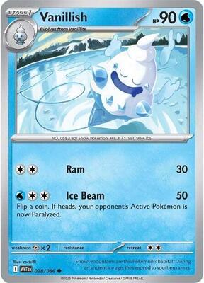Vanillish card from SV: White Flare