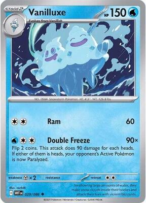Vanilluxe card from SV: White Flare