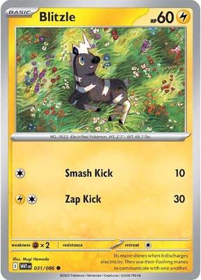 Blitzle card from SV: White Flare