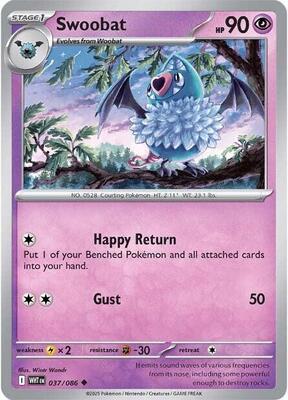 Swoobat card from SV: White Flare