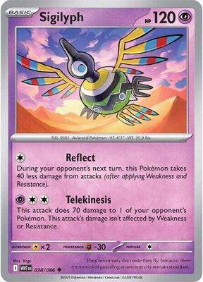 Sigilyph card from SV: White Flare