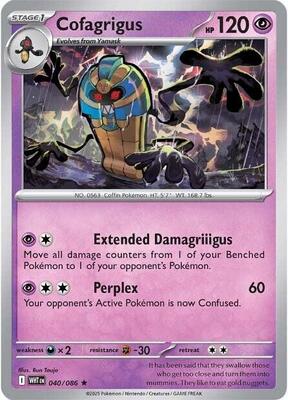 Cofagrigus card from SV: White Flare