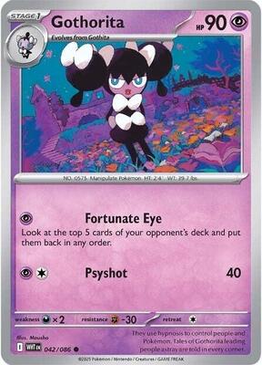 Gothorita card from SV: White Flare