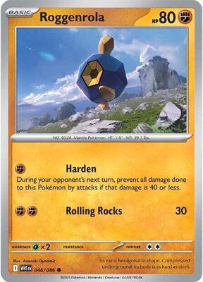 Roggenrola card from SV: White Flare