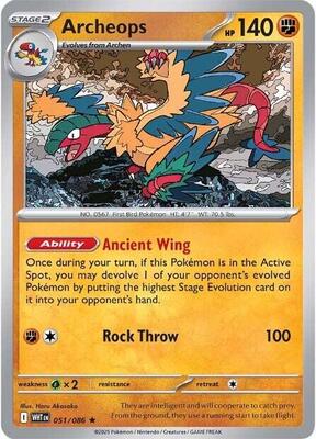 Archeops card from SV: White Flare