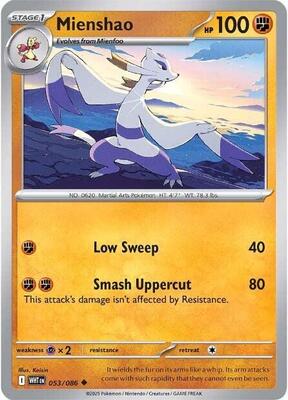 Mienshao card from SV: White Flare