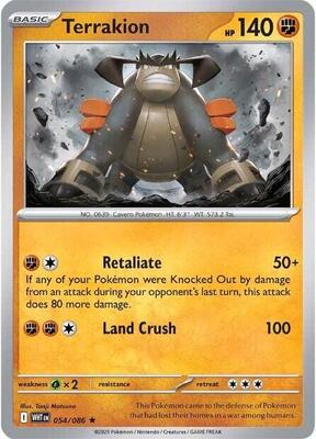 Terrakion card from SV: White Flare